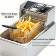 2500W 6L Electric Deep Fryer with Temperature Control - 2