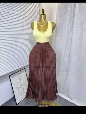Women's Pleated Maxi Skirt