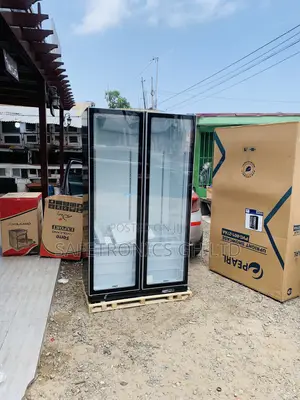 Pearl 690-Liter 2-Door Glass Display Fridge (PVC-801-27AA)