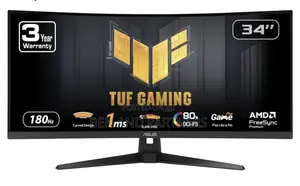 ASUS TUF 34" WQHD 180Hz 1ms HDR Curved Gaming Monitor