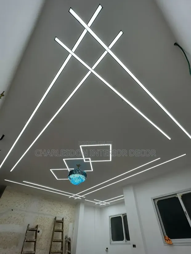 POP Cement Ceiling Installation & Decoration - 1