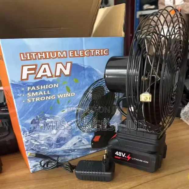 Rechargeable Lithium-Ion Battery Fan - 1