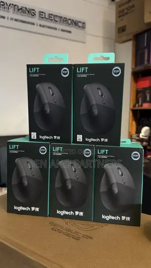 Logitech Lift Vertical Ergonomic Wireless Mouse - Graphite
