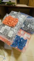 100PCS RJ45 Ethernet Cable Connector Boots for CAT5/CAT6 - 1