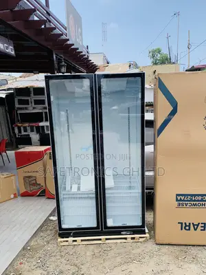 Brand New Pearl PVC-801-27AA 690L 2-Door Glass Display Fridge