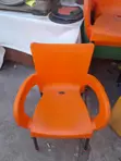 Plastic Chairs with Metal Legs for Sale - 4