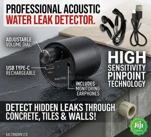 Acoustic Water Leak Detector - High Sensitivity Wall Listening Device