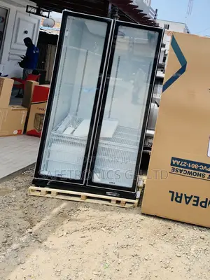 Pearl PVC-801-27AA 690L Double Door Glass Display Fridge