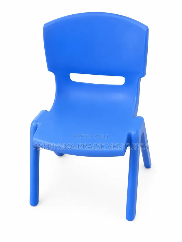 Kids Plastic Chair - Blue - 1