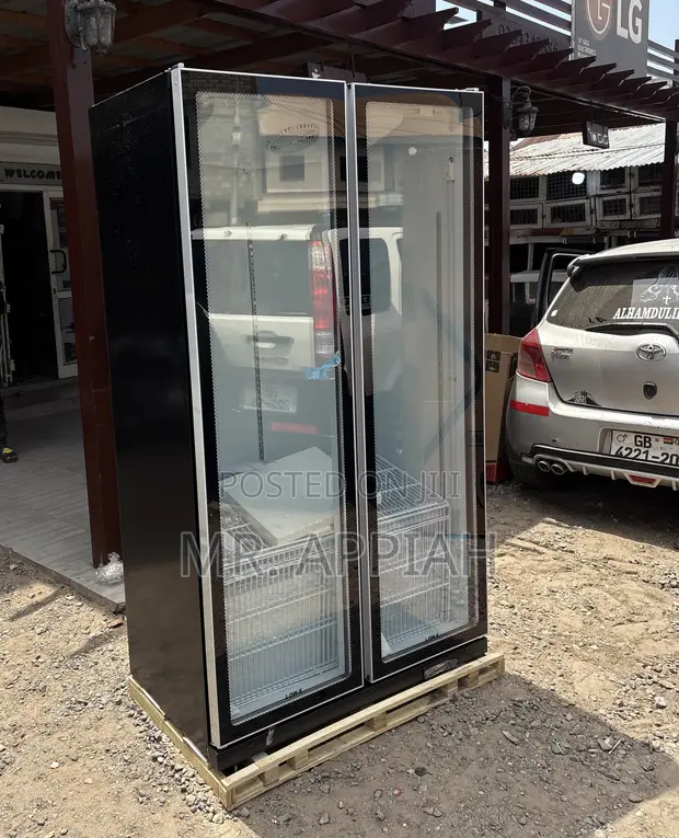Pearl PVC-801-27AA Double Door Display Fridge - 1