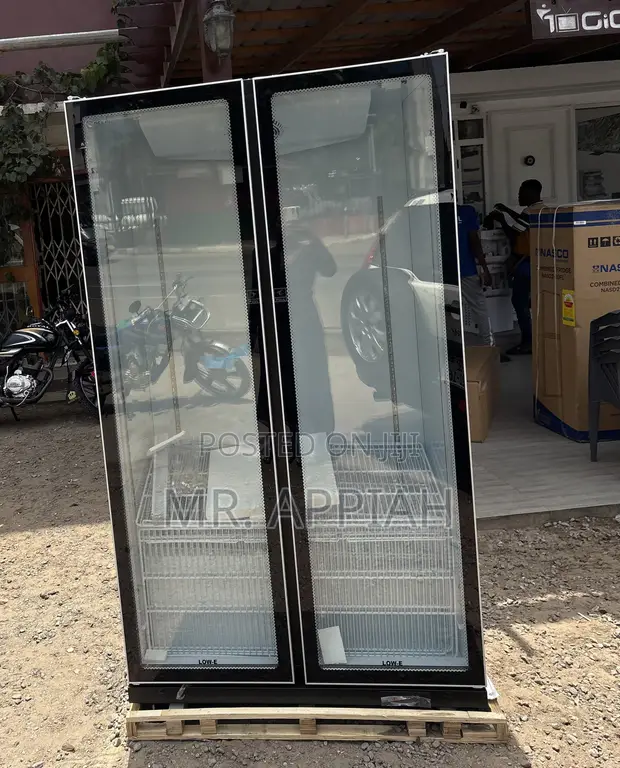 Pearl PVC-801-27AA Double Door Display Refrigerator - 1