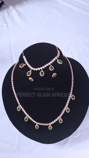 Jewelry Set: Necklace, Bracelet, Earrings