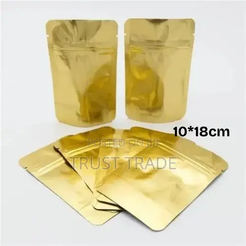 Stand Up Pouches - Gold - 10x18cm - 1