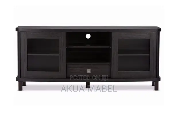 Wooden TV Stand/Cabinet with Sliding Door - 1