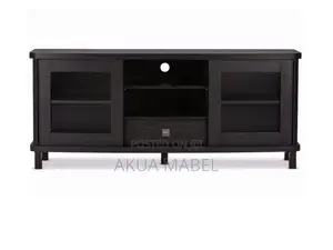 Wooden TV Stand/Cabinet with Sliding Door