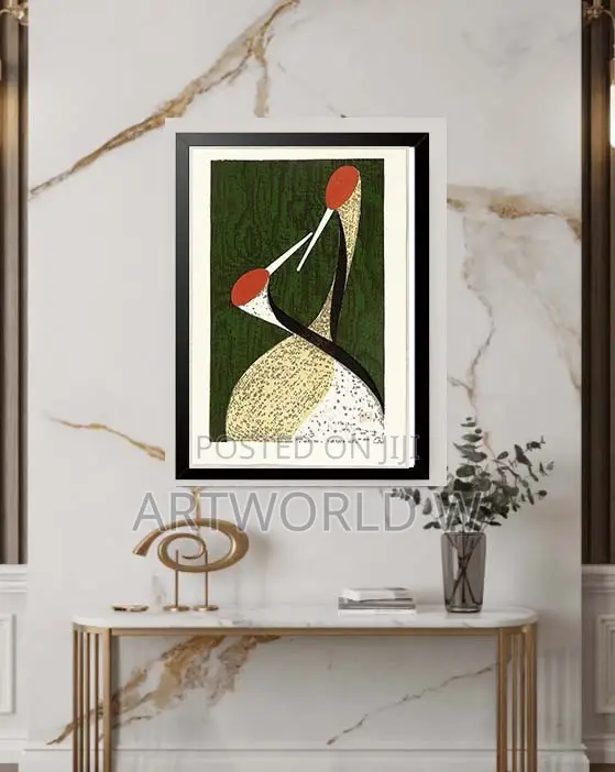 A3 Framed Abstract Botanical Art - 1