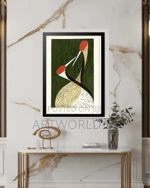 A3 Framed Abstract Botanical Art