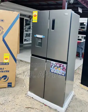 Pearl Side-by-Side 4-Door Refrigerator (Gray)