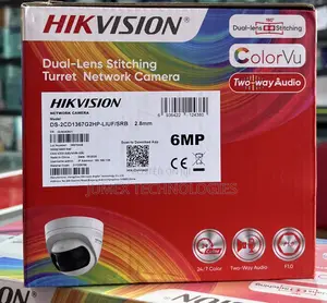 Hikvision 6MP Dual-Lens 180° IP Camera DS-2CD1367G2-Liuf/SRB