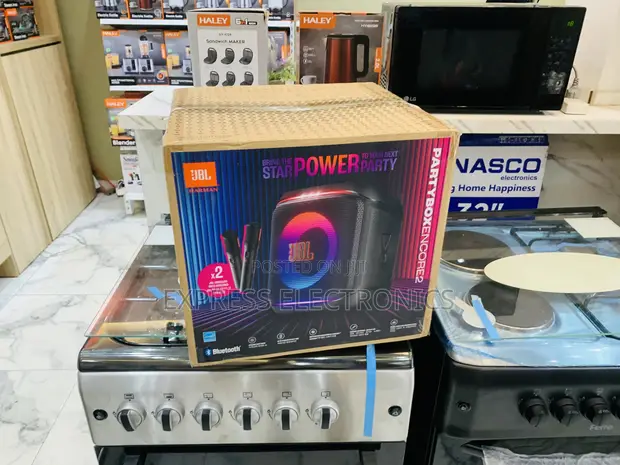 JBL PartyBox Encore Essential Portable Speaker with 2 Mics - 1