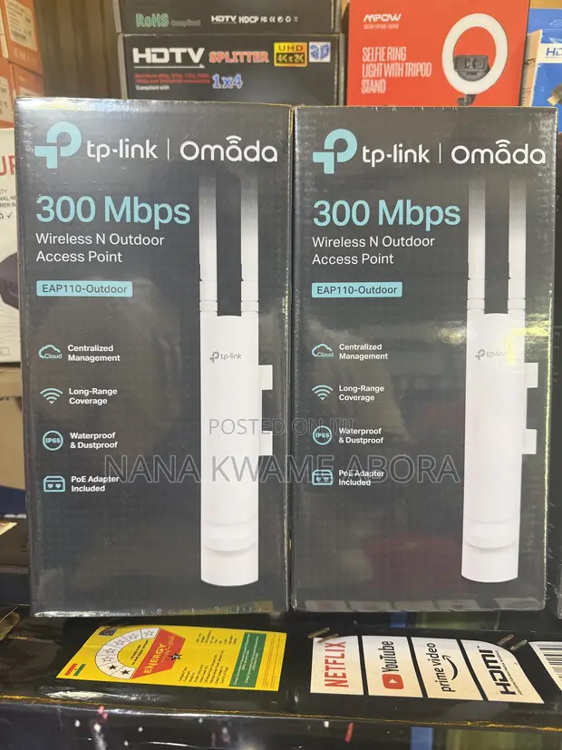 TP-Link Omada EAP110 Outdoor Access Point (200m Range) - 1