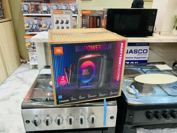 JBL PartyBox Encore Essential Portable Party Speaker with 2 Mics - 1