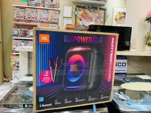 JBL PartyBox Encore Essential Portable Party Speaker with 2 Mics