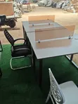 Discovery Office Table - Black Leg, Brown Surface - 1