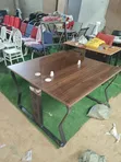 Discovery Office Table - Black Leg, Brown Surface - 3
