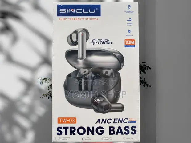 Sinclu TW-03 High-Bass TWS Earphones - 1