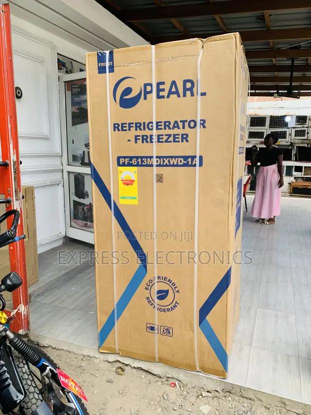 Pearl 421L Bottom Freezer Refrigerator with Dispenser - PF-613MDIXWD-1A - 1