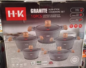 H-K 10-Piece Granite Non-Stick Cookware Set