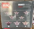 H-K 10-Piece Granite Non-Stick Cookware Set - 2