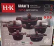 H-K 10-Piece Granite Non-Stick Cookware Set - 3