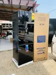 Pearl PF-433BBGWD-1A 309L Black Mirror Dispenser Fridge - 2