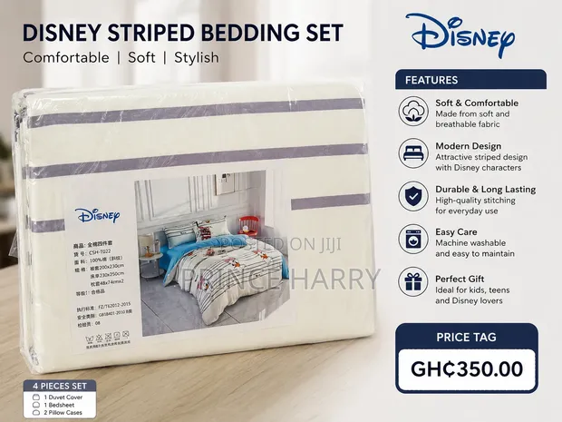 Disney Striped Bedding Set - 1