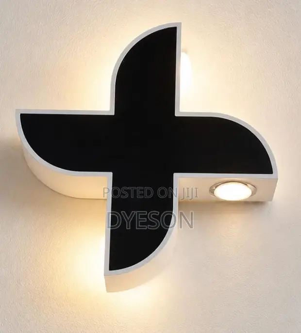 WL-8016-6 Wall Light - White/Black - 1