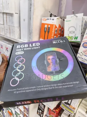 RGB LED Ring Light - MJ26 & MJ-56 22" with Tripod & 3-Phone Holder