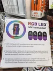 RGB LED Ring Light - MJ26 & MJ-56 22" with Tripod & 3-Phone Holder - 3