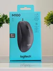Logitech M100 Mouse - Black - 1