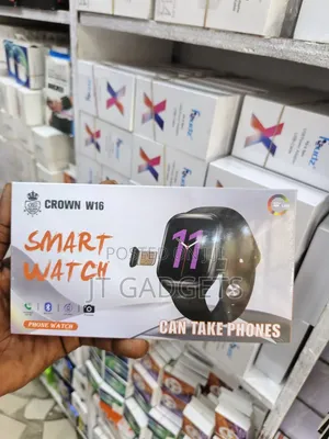 Crown W16 Smart Watch - SIM Calling, AMOLED Display
