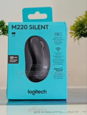 Logitech M220 Silent Wireless Mouse, Black