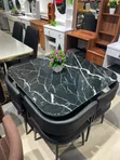 Modern 4-Seat Dining Table Set - 2