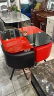 Modern 4-Seat Dining Table Set - 4