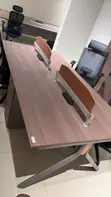 4 Seater Workstation Table with Cabinets - 1