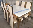 Golden Marble Dining Table - 1