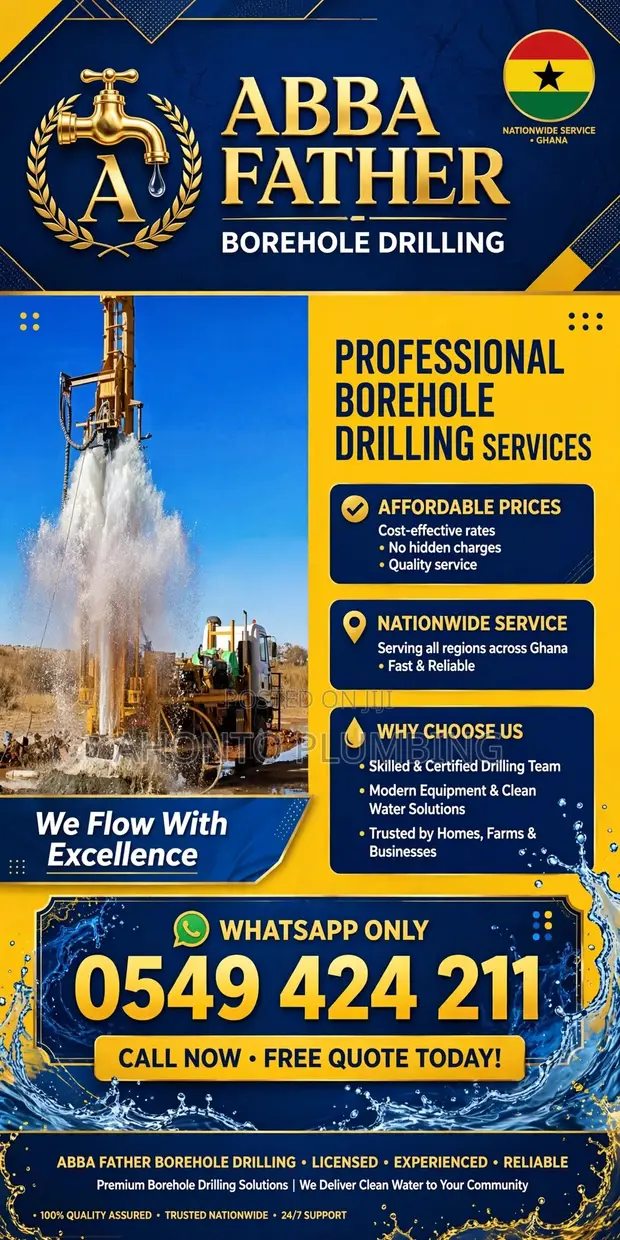 Abba Father Borehole Drilling - Accra & Nationwide - 1