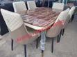 Beautiful Marble Dining Table with Quality Chairs - 1