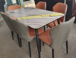 Royal Comfort Marble Dining Table (6-Seater)