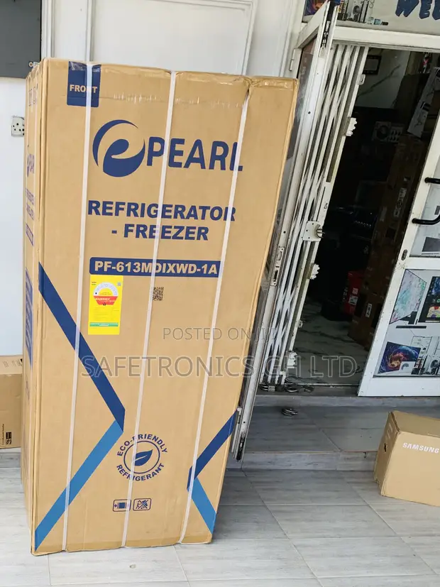 Brand New Pearl 421L 4-Door Side-by-Side Refrigerator PF-613MDIXWD-1A - 1